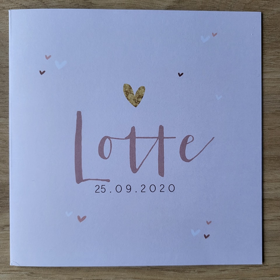 Geboortekaartjes ontvangen