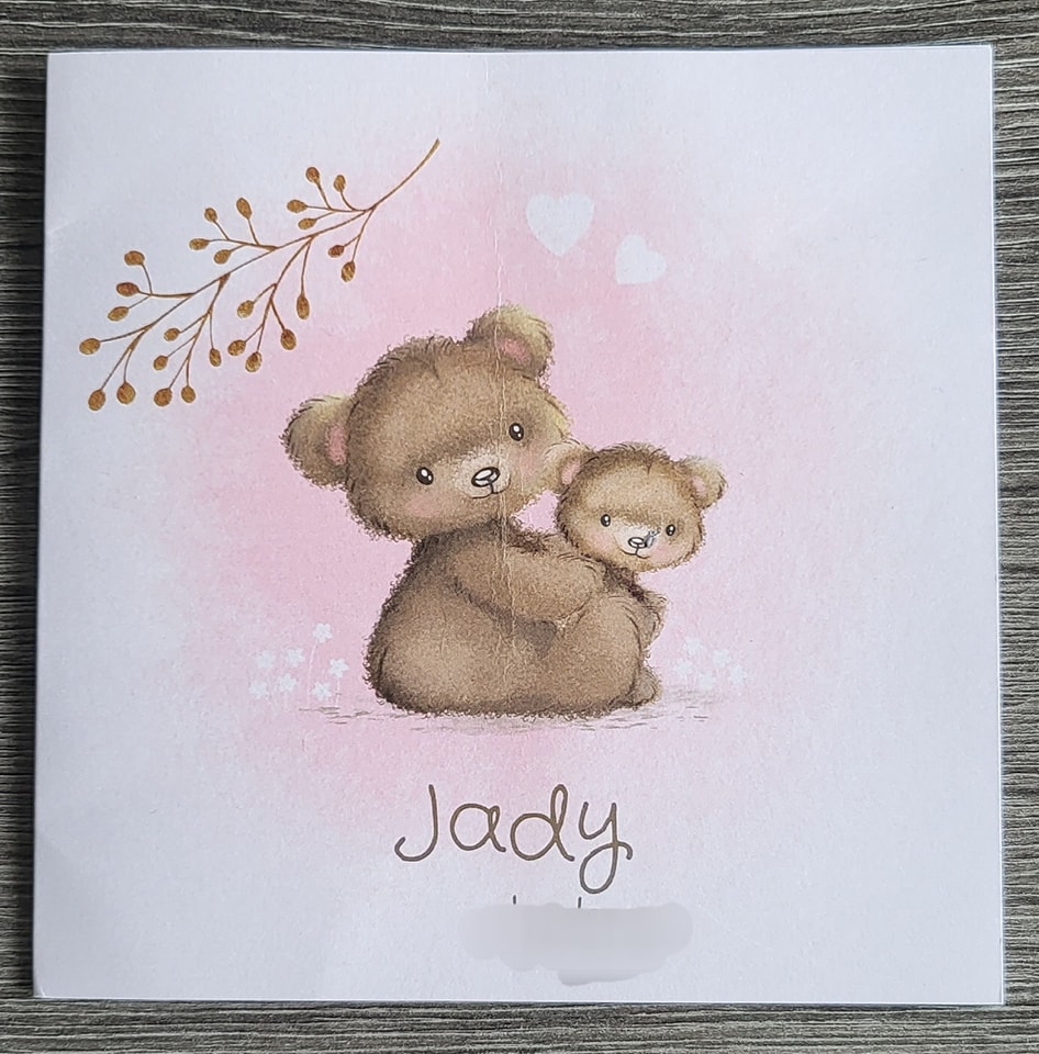 geboortekaartje van Jady