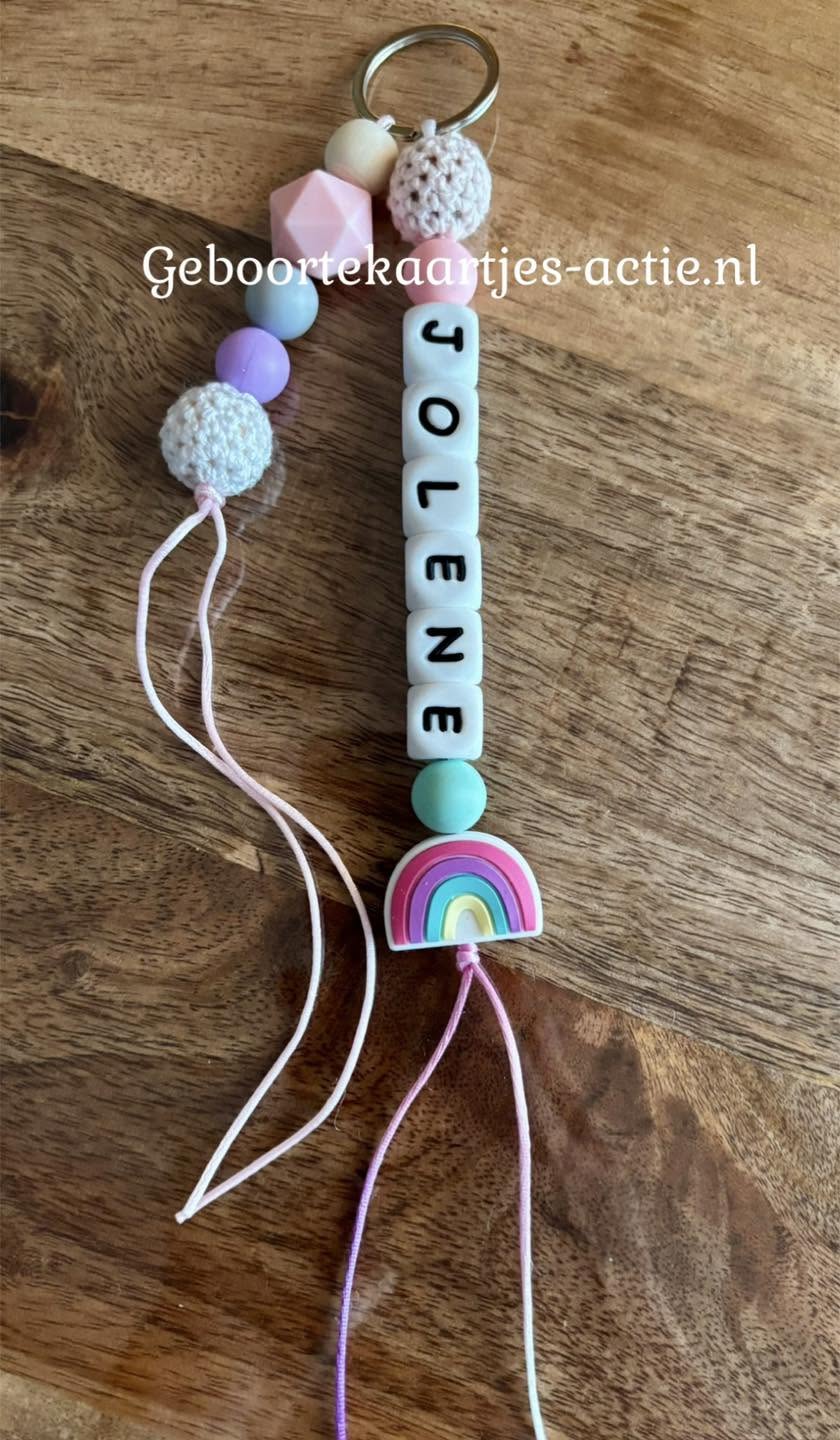 Gewonnen naamsleutelhangers