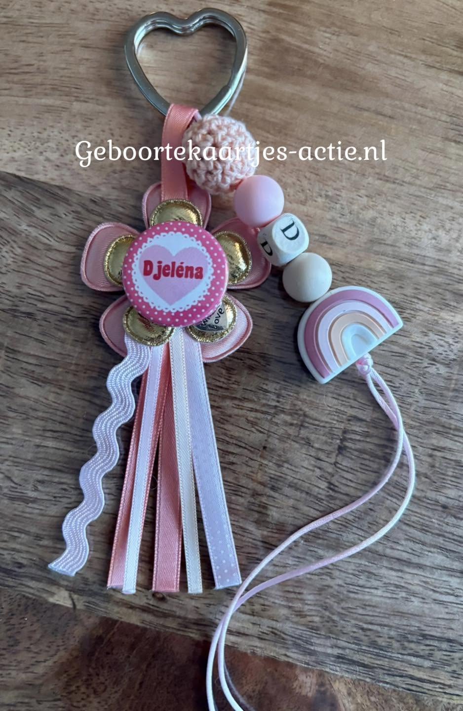 Gewonnen naamsleutelhangers