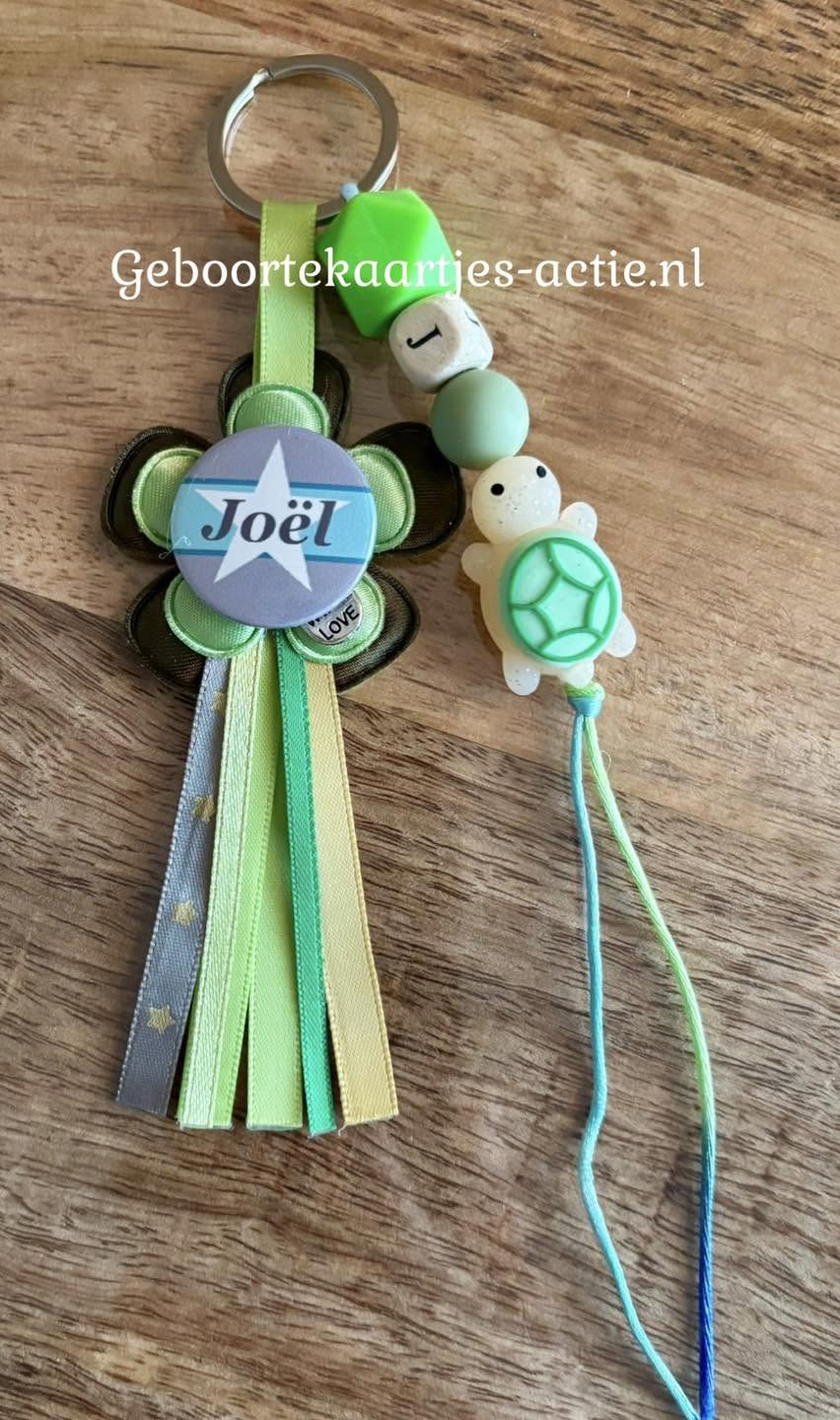 Gewonnen naamsleutelhangers