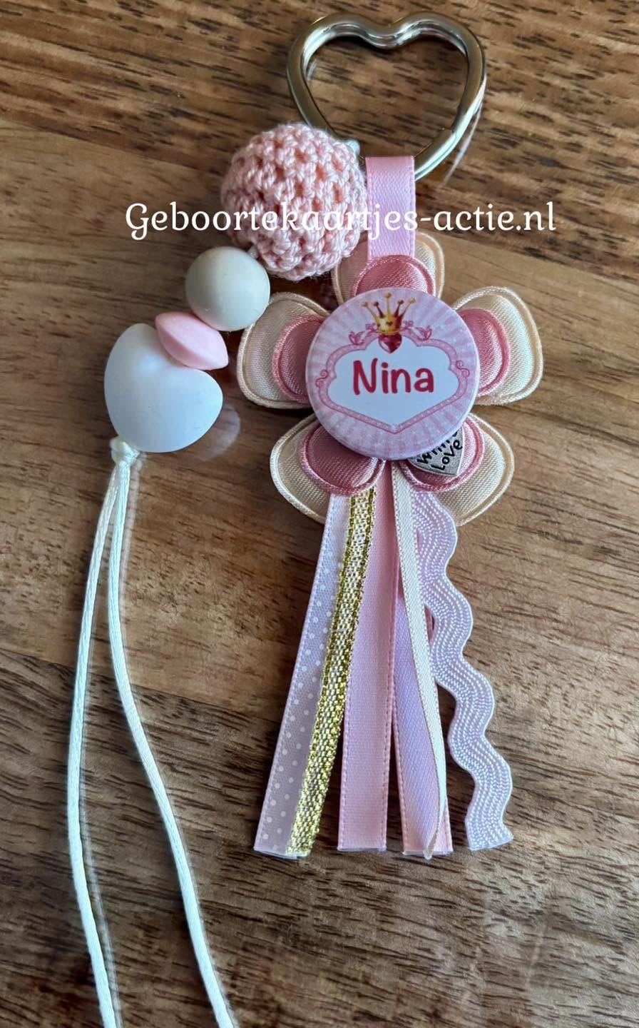 Gewonnen naamsleutelhangers
