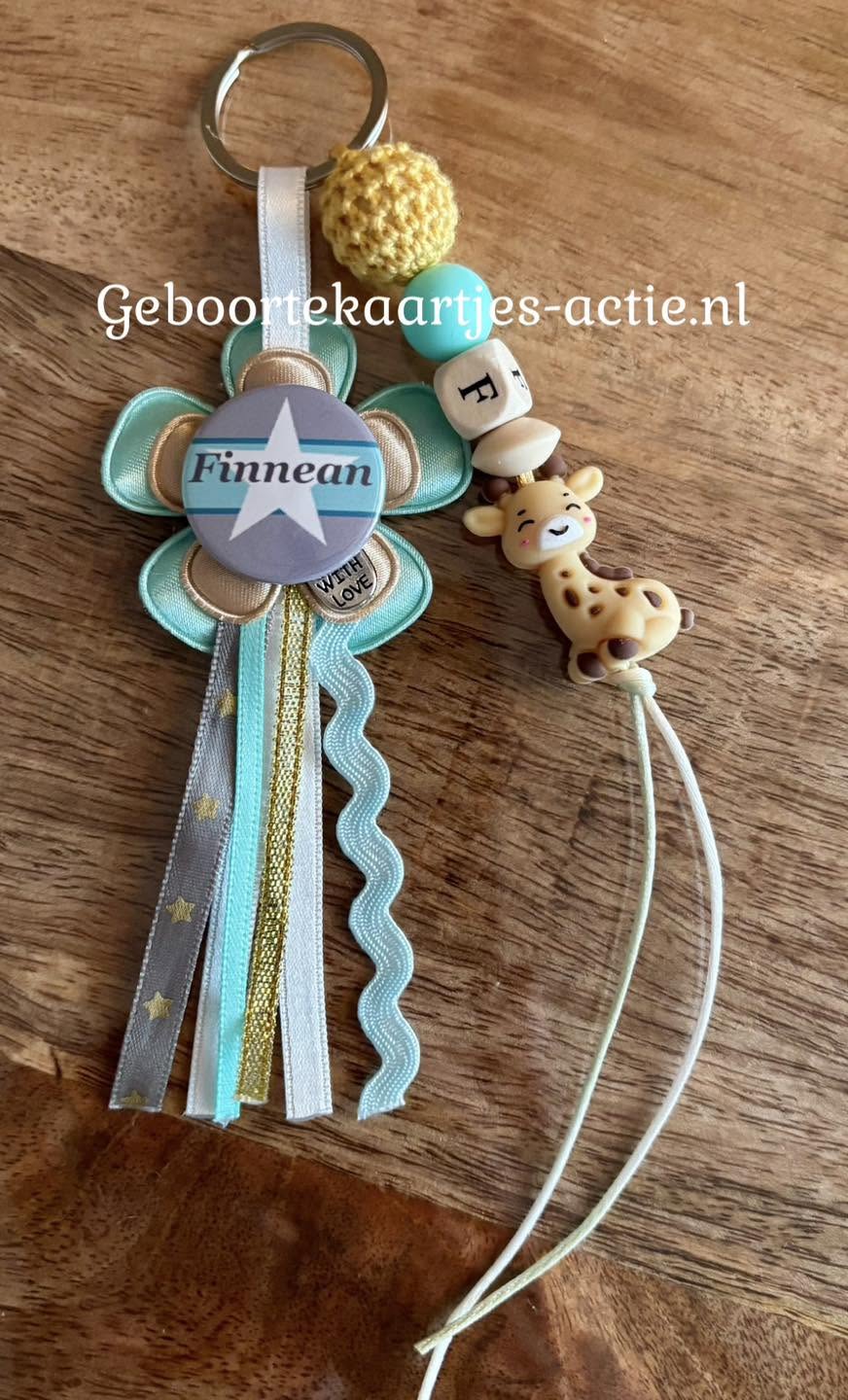 Gewonnen naamsleutelhangers